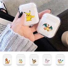 Для Airpods чехол с мультяшным рисунком защитный чехол прозрачные чехлы аксессуары для Airpods Беспроводная зарядка