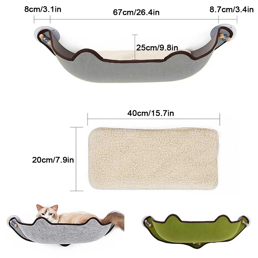 Skup 14 sztuk zestaw hamak dla kota mocowanie do łóżka okno Pod leżak przyssawki ciepłe łóżko na miejsce dla kota dom słońce ściany łóżko miękkie fretka klatka