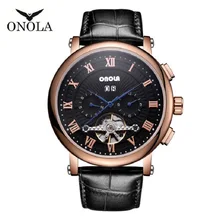 New Men Watches Automatic Mechanical Watch Tourbillon Sport Clock Leather Casual Business Retro Wristwatch Relojes Hombre new led watch unique design silicone hand ring wristwatch for men s watches fashion digital watch relojes hombre 2017 clock