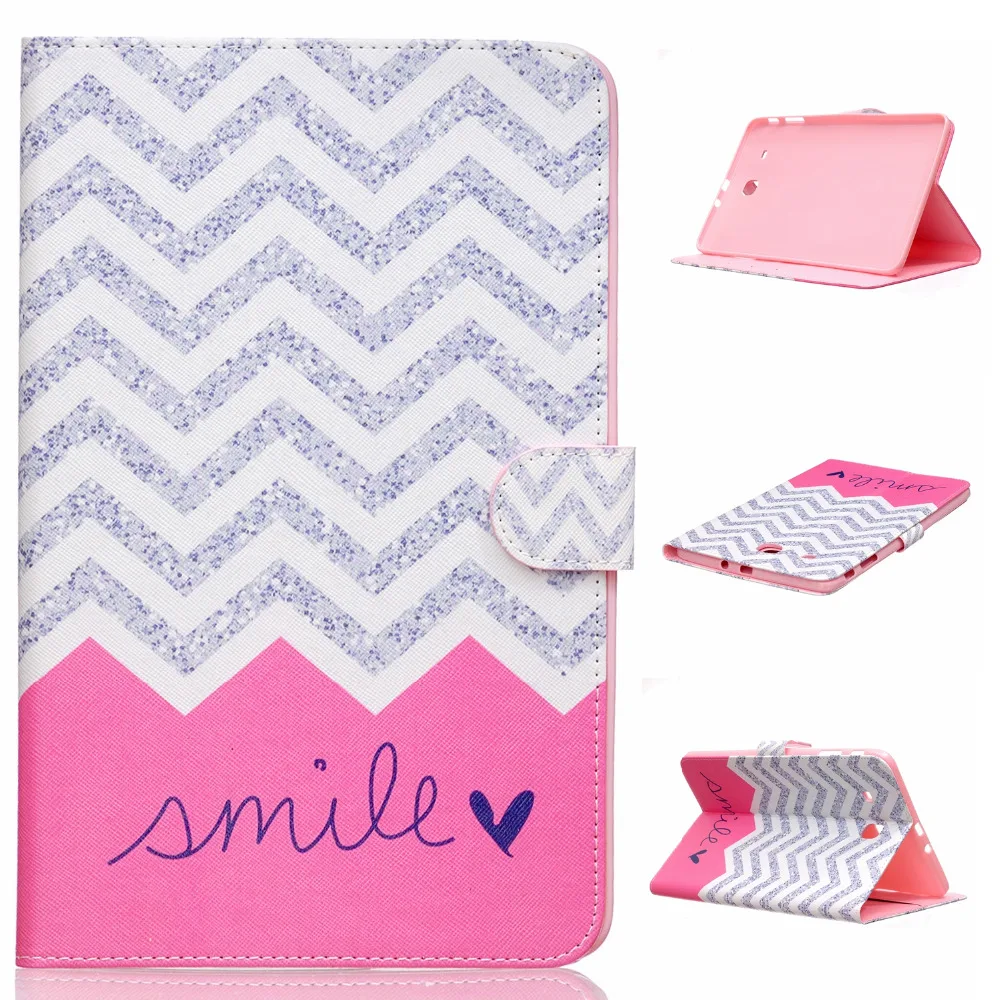 

Case For Samsung Galaxy Tab E 9.6" SM-T560 T561 New Fashion LeatherStand Cover with wallet /w card holder