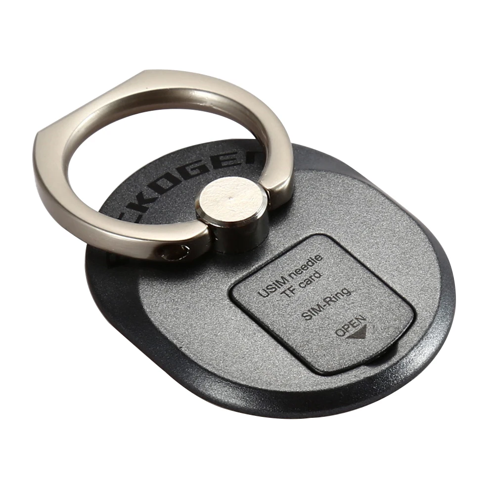 360 Degree Finger Ring Mobile Phone Smartphone Stand Holder with SIM Card Holder For iPhone Samsung Galaxy S7 Edge HTC Xiaomi