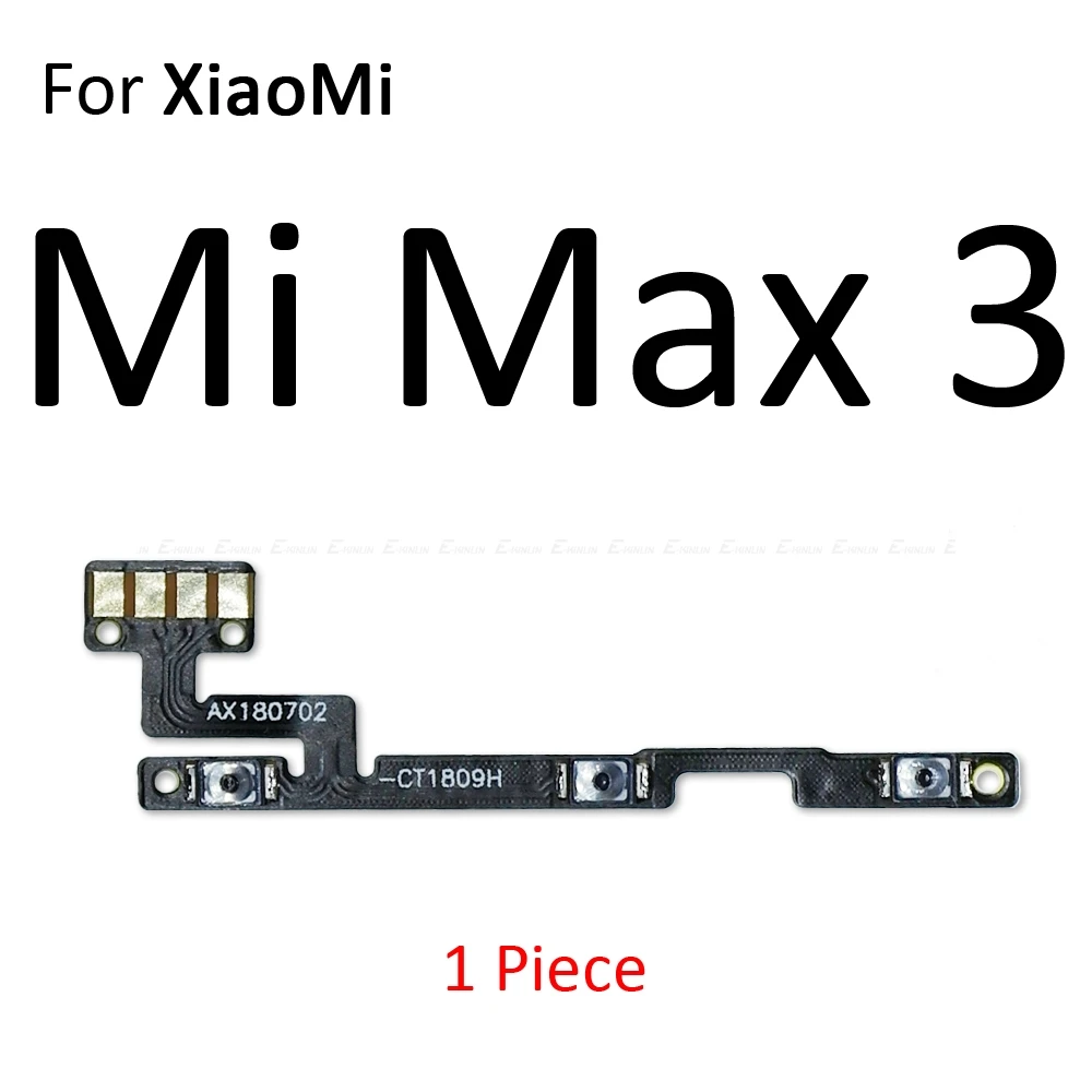 Новинка для Xiaomi Mi 6 5 5C 5S Plus 4 4C 4i 4S Mix 2S Max 3 2 Кнопка включения/выключения питания Кнопка громкости гибкий кабель - Цвет: For Xiaomi Mi Max 3