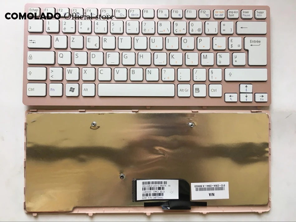 FR Французская клавиатура для Sony Vaio VPC CW VPCCW CW16EC CW18FC розовая рамка Клавиатура
