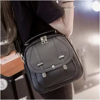 

022719 new hot lady mini PU leather backpack girl casual small bag