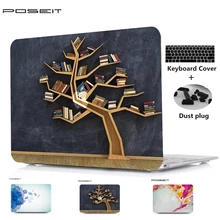 POSEIT для Apple Macbook Air 11 13 пластиковый жесткий чехол для Macbook Pro retina 12 13 15 Корпус ноутбука+ крышка клавиатуры+ Пылезащитная заглушка