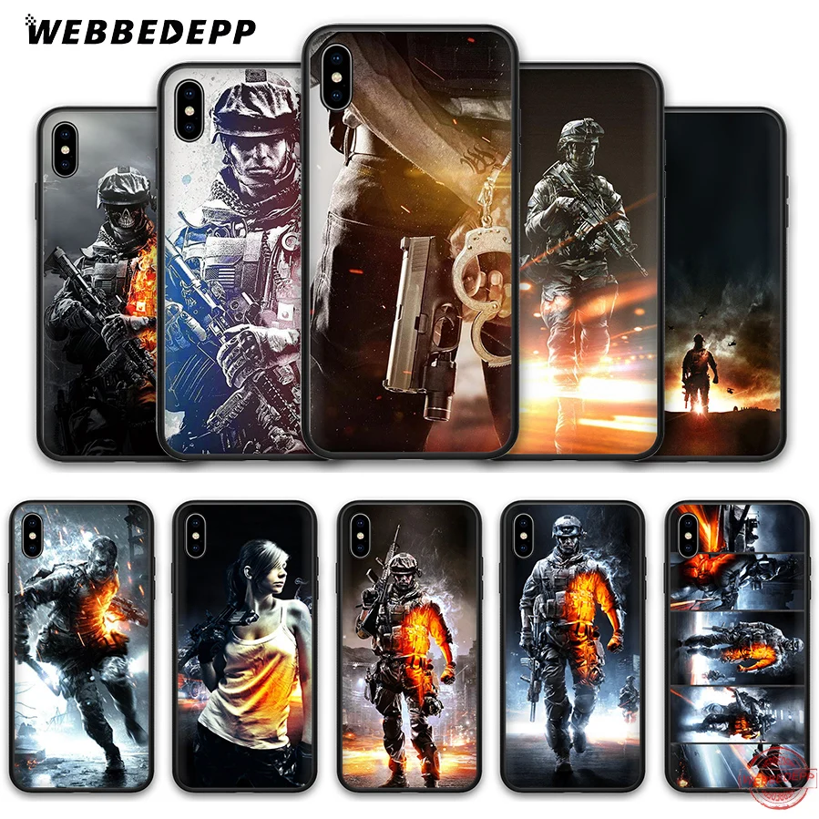 

WEBBEDEPP Battlefield 3 Soft Silicone Case for Apple iPhone 11 Pro XS Max XR X 8 7 6S Plus 5S SE 7Plus 8Plus 11Pro Max Cases