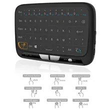 H18 Fly Air Mouse Keyboard 2.4 Ghz Wireless Keyboard and Touchpad Combo for Android TV Box,PC, HTPC, IPTV, XBOX 360, PS3, PS4
