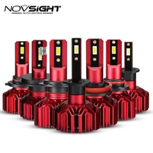 NOVSIGHT H4 H7 H11 H1 H3 H8 H9 9005 9006 Автомобильный светодиодный головной светильник лампы(Подол короче спереди и длиннее сзади) луч 60 Вт 10000LM 6000 К туман светильник лампочка DC12v 24v