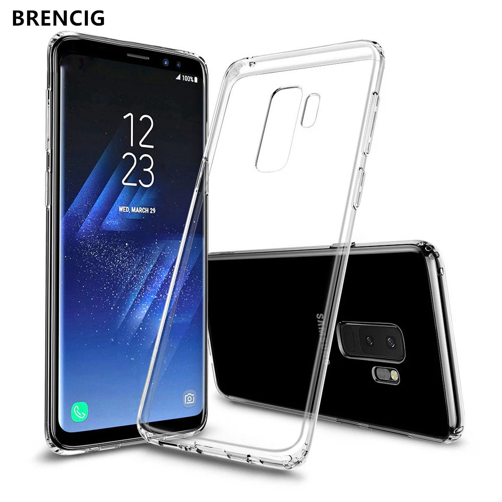 Телефон чехлы для Samsung Galaxy S8 S9 плюс A6 A8 2018 мягкий прозрачный силиконовый чехол