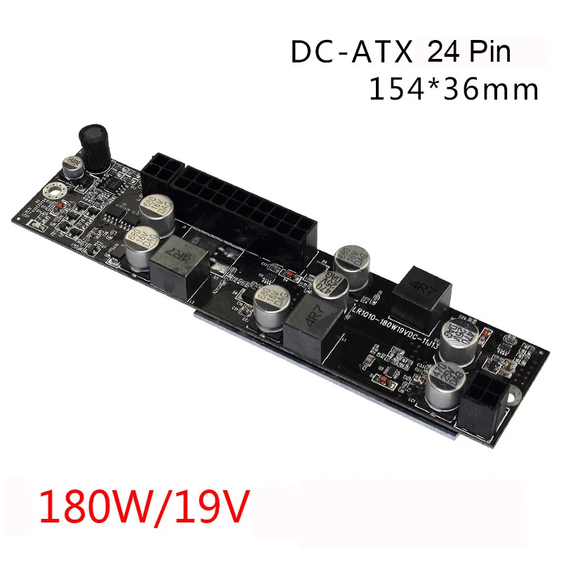 Realan DC DC ATX PSU 17v 24V 19V 180W Pico ATX Switch Pico PSU 24pin MINI