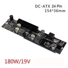Realan DC DC ATX PSU 17v 24V 19V 180W Pico ATX Switch Pico PSU 24pin MINI