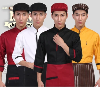 

New Arrival Long Sleeve Chef Jackets Kitchen Hotel Workwear Food Service Working Clothes Chef Accessories