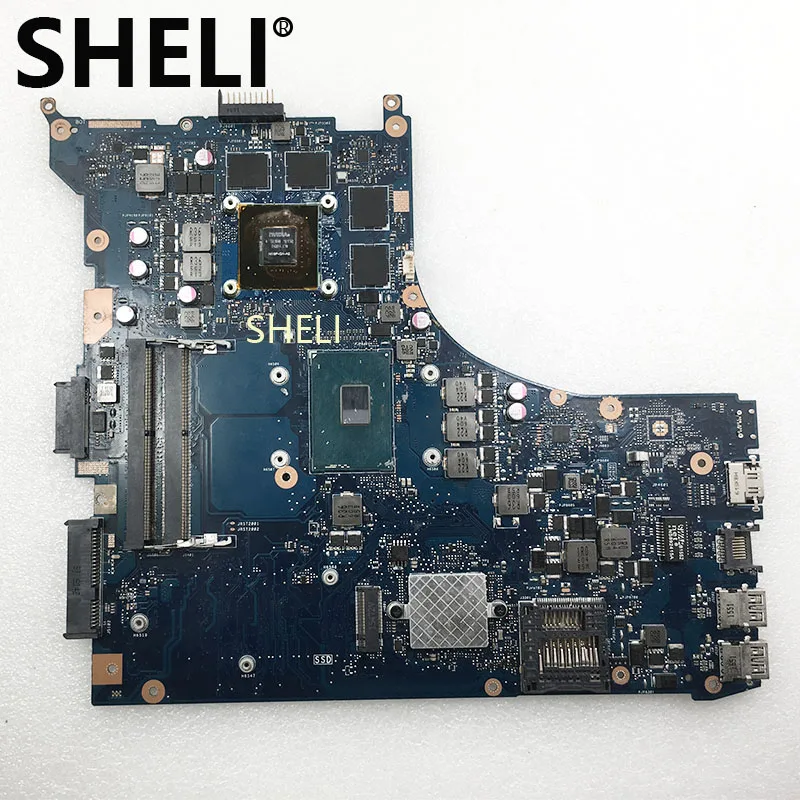  SHELI FOR ASUS GL552VW Motherboard ZX50V GL552V GL552VW laptop motherboard mainboard REV2.0 I7-6700