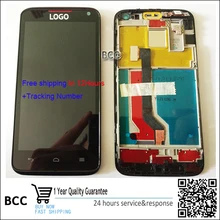 100% original neue lcd display + touchscreen digitizer mit rahmen für huawei ascend d1 u9500 komplett assembly kostenloser versand
