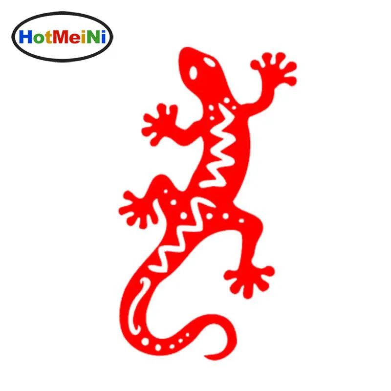 HotMeiNi модная виниловая наклейка Gecko Lizard для стайлинга автомобиля с хвостом яркая