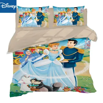 

Disney Cartoon Cindy Princess Kids Girls Bedding Set Duvet Cover Bed Sheet Pillow Cases Twin Single Size 3 Pcs hot sale