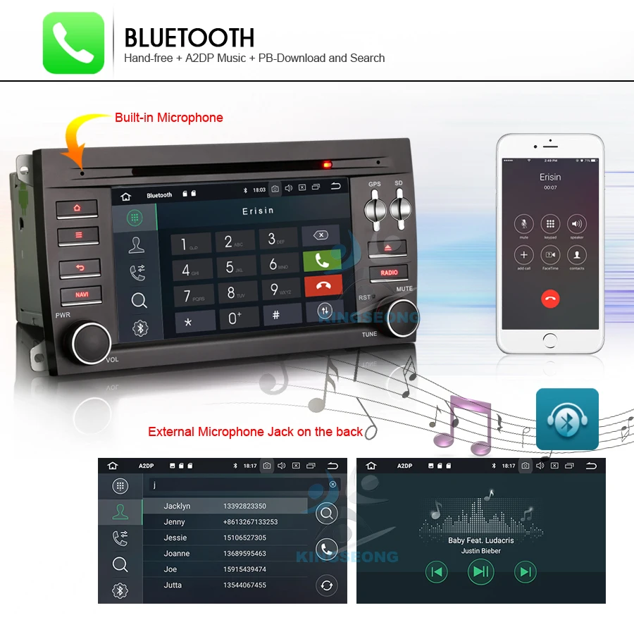 Sale Android 8.0 Autoradio DAB+ Car DVD player USB WiFi 3G DTV-IN Bluetooth RDS USB BT CD Player GPS Sat Nav for Porsche Cayenne 22