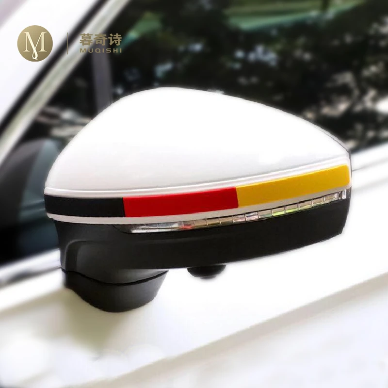 

For Volkswagen Tiguan Rearview Mirror door bumper Sticker Anti Scratch Strip edge guard protector Car Styling Rear view mirrors