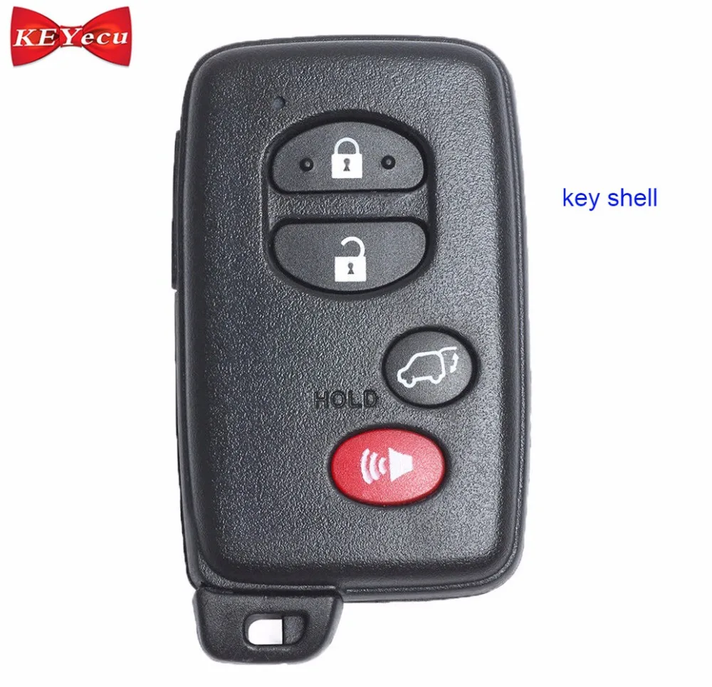 

KEYECU for Toyota Land Cruiser Prius 2010-2016 Replacement Remote Control Car Key Shell Case Fob Housing Cover HYQ14AAB