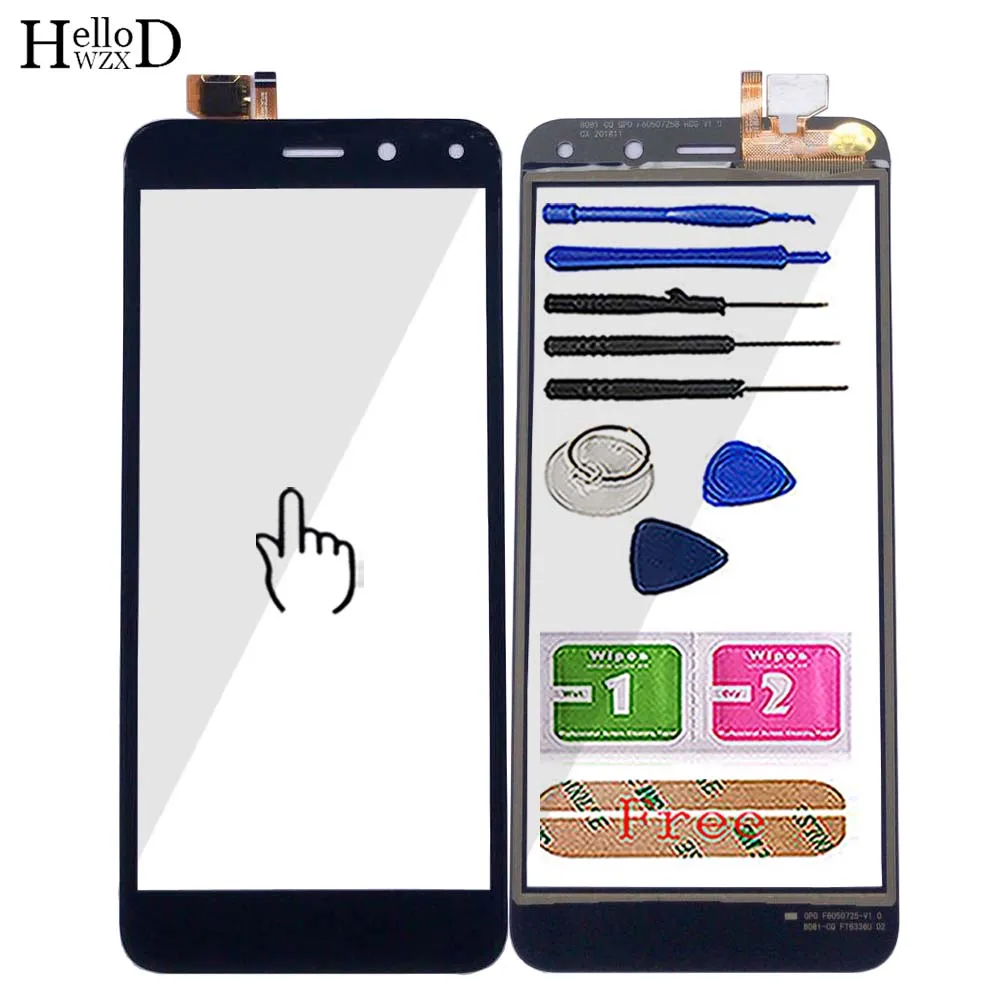 

Mobile Touch Screen For BQ 5015L BQ-5015L Touch Screen Digitizer Panel Lens Sensor Front Glass TouchSceen Tools 3M Glue Wipes