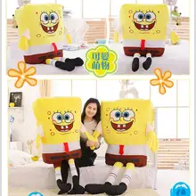 1pcs 40cm/50cm Sponge Bob Baby Toy Spongebob And Patrick Plush Toy Soft Anime Cosplay Doll For Kids Toys Cartoon Figure Cushion