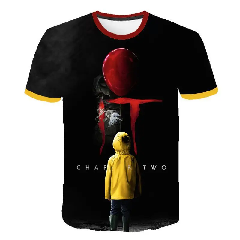 

Horror Movie It Clown Joker 3D Print Tshirt Men / Women Hip Hop Streetwear Tee T-shirt 90s Boys Cool Clothing Man Top Horror