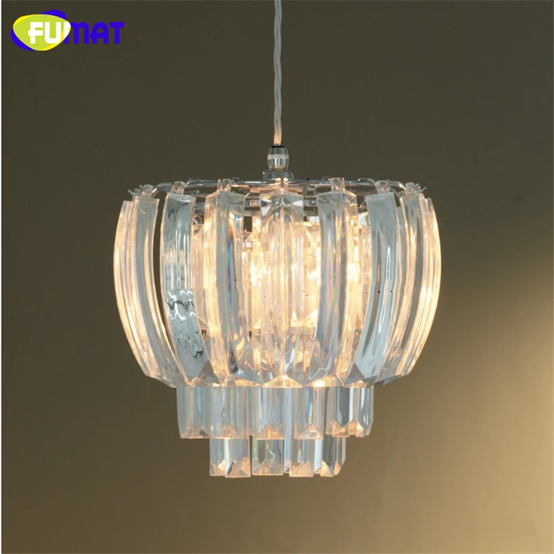 

FUMAT K9 Crystal Pendant Lights Lustre Chrome Crystal Lights For Living Room Artistic Designer Home Deco LED Pendant Lamps