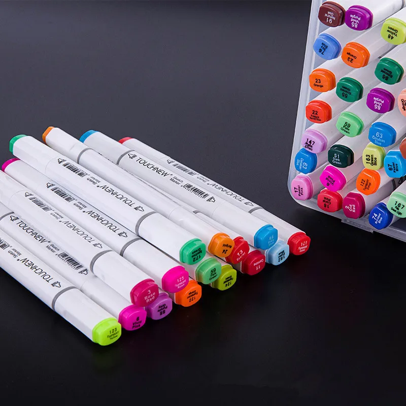 

Touchnew 80 168Pcs Any Random Color Double Head Sketch Markers Set For School Drawing Animation Design Markers