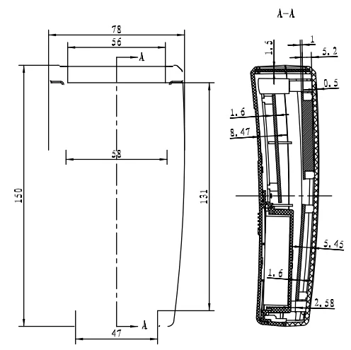 szomk new arrival plastic enclosure for electronics plastic case 2 AA battery abs plastic handheld control box electrical junction box enclosure housing (18).jpg