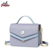 ПРОСТО ЗВЕЗДА Для женщин из искусственной кожи Сумки Дамская мода двойной чехол сумка кошелек женский манжет цепи сумки для прогулок с ремешком через плечо