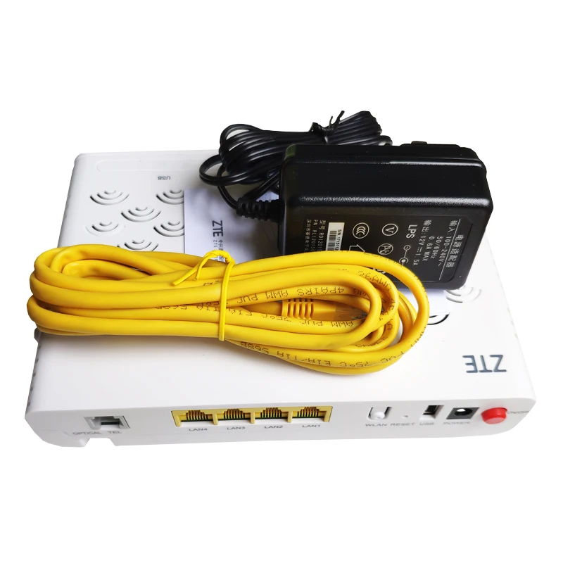 10 шт. Лидер продаж ZTE F660 GPON ONT 1GE + 3FE 1POTS USB WIFI 6 0 версия оптического сетевого