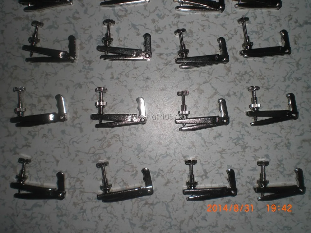 

60 PCs Brand New High Quality Silver Color Violin String Adjusters 3/4 to 4/4