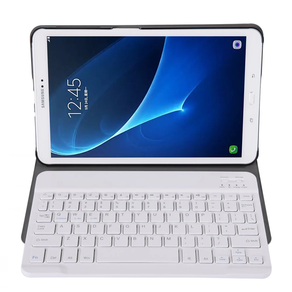 Чехол для Samsung Galaxy Tab A A6 10,1 крышка тонкая клавиатура Bluetooth кожаный чехол для T580 T585 SM-T580 SM-T585 чехол Funda