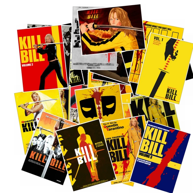 25 шт фильм Kill Bill стикер для гитары чемодан холодильник ноутбук стикер s водонепроницаемый стикер игрушки