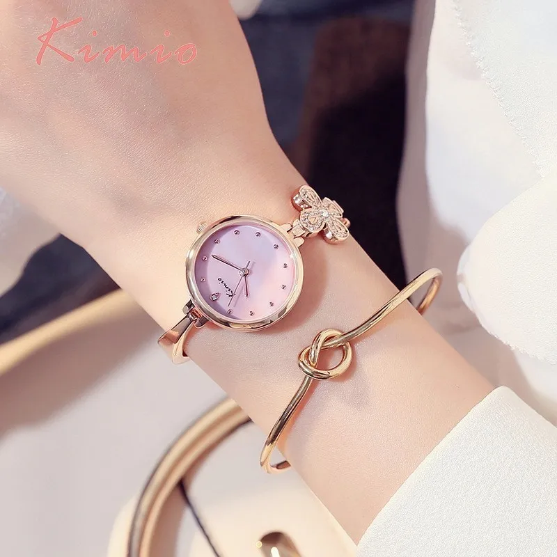 KIMIO Clover Flower Designer Brand Luxury Women Watches Rose Gold Watch Bracelet Lady Watch For Woman Girl Womens Wristwatch KIMIO Clover Flower Designer Brand Luxury Women Watches Rose Gold Watch Bracelet Lady Watch For Woman Girl Womens Wristwatch