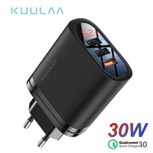 KUULAA Quick Charge 3,0 USB зарядное устройство 30 Вт QC3.0 QC Быстрая зарядка мульти разъем зарядное устройство для мобильного телефона для iPhone samsung Xiaomi huawei