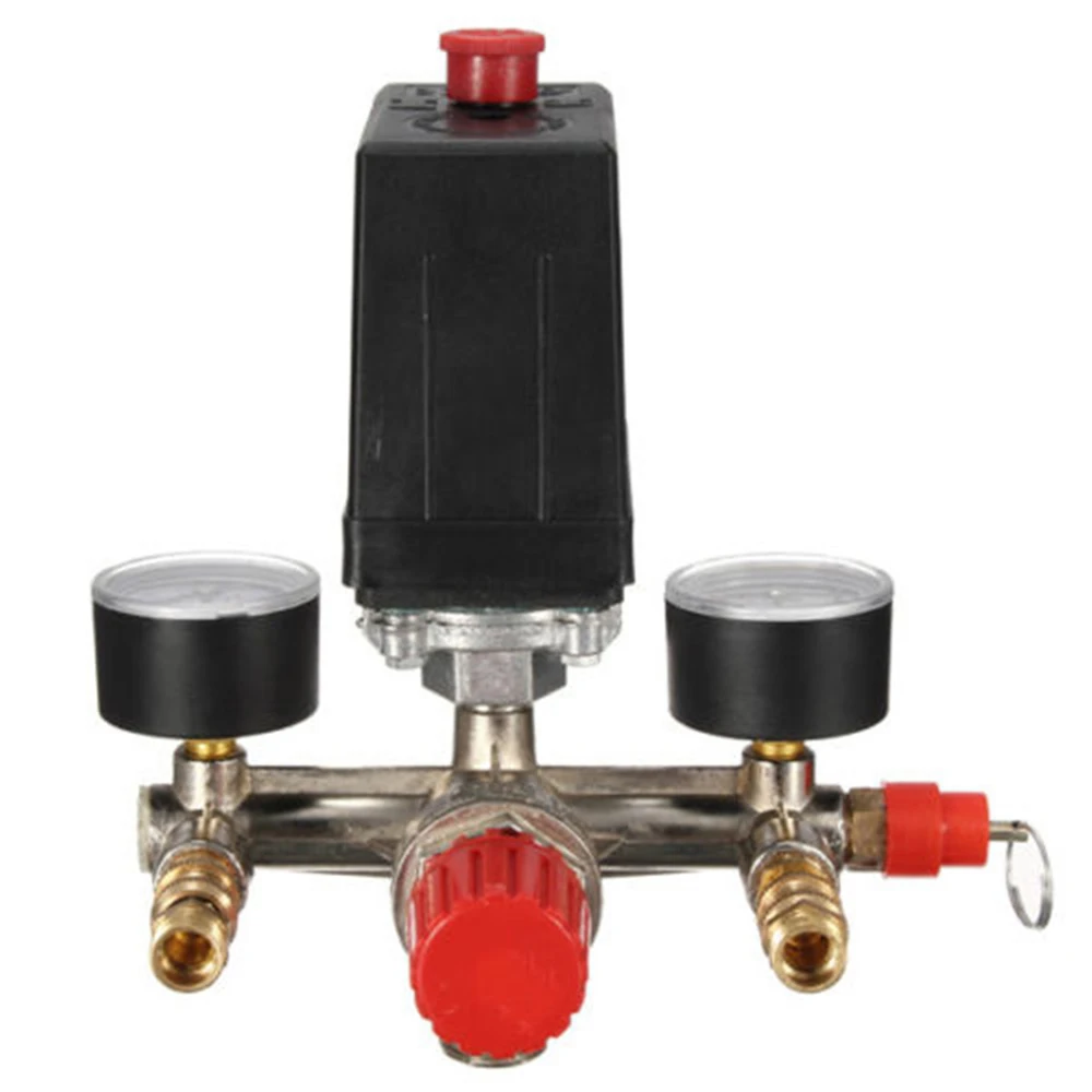 

125 PSI 12 Bar Small Air Compressor Pressure Switch Control Adjustable Regulator Valve Instrument Gauge digital Manometer