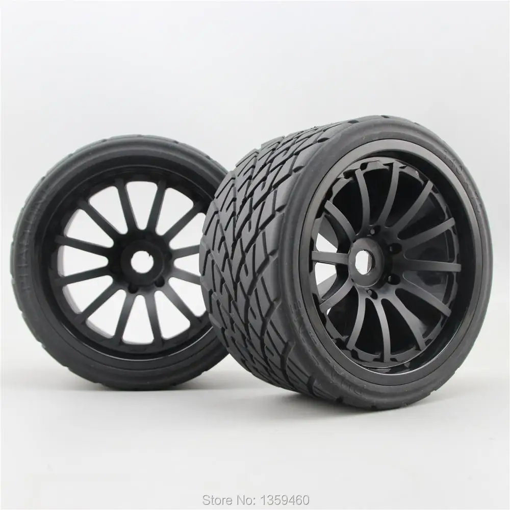 Фото Комплект колес и шин RC 1/8 Monster Truck, 4 шт., 12 спиц для HPI Traxxas 17 мм, металлическая втулка 26412 №3