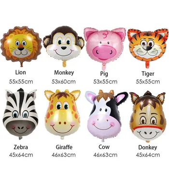 

10pcs unicorn lion butterfly Mermaid Foil Balloons Animals Inflatable Air Balloon Birthday Party Wedding Supplies Children Toys