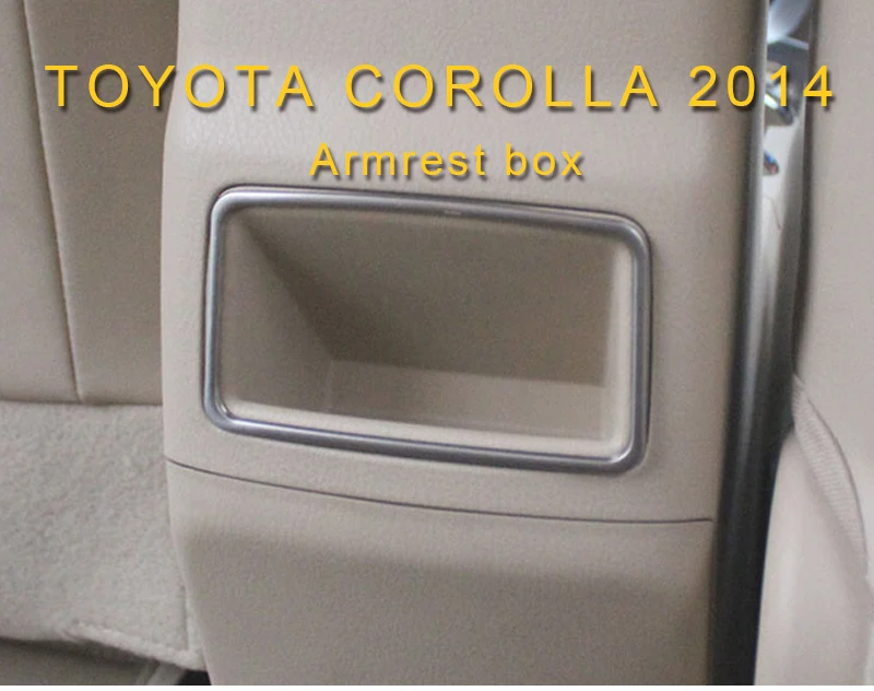Для Toyota Corolla- автомобильный Стайлинг Подлокотник Накладка наклейка интерьерные аксессуары