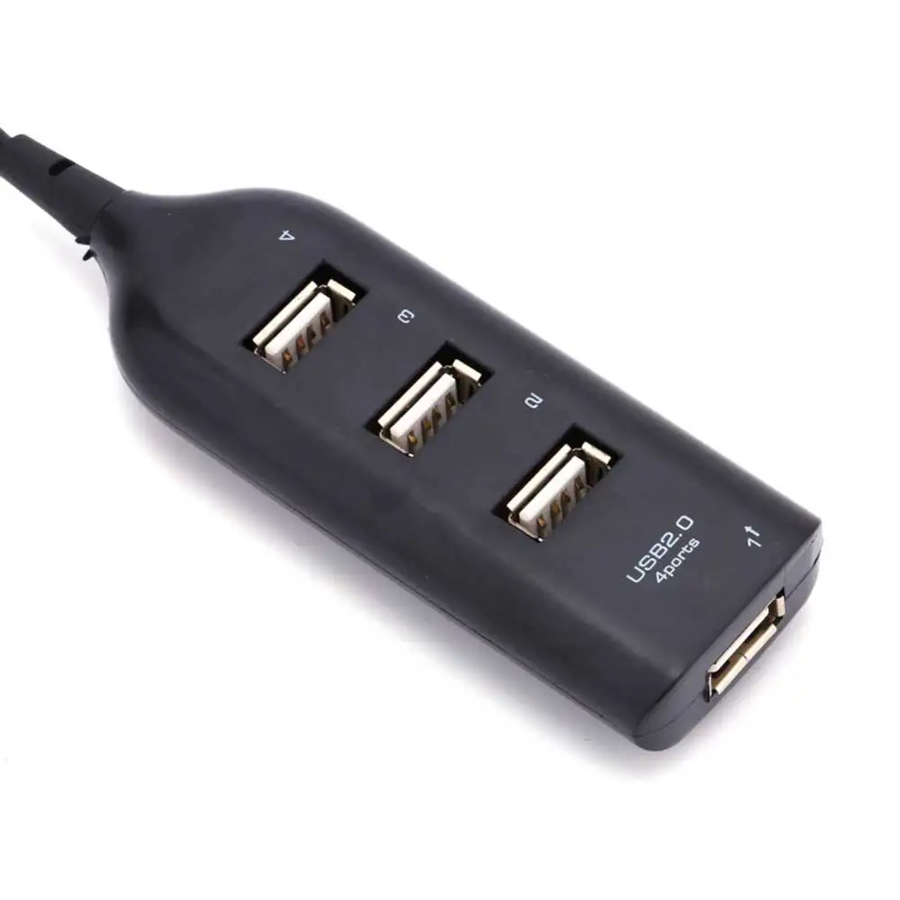 Высокоскоростной 45 см 4 порта usb-хаб Mini USB 2,0 сплиттер адаптер для ПК компьютер мобильный телефон портативный USB2.0 соединительный узел