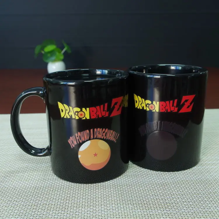 Dragon Ball Z кружка сын кружка с изображением Гоку Горячая изменение Цвет чашки Heat Reactive кружки Super Saiyan чашки молока Кофе пить самостоятельно волшебная кружка