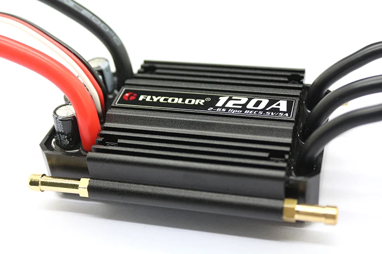 FlyColor 50A/70A/90A/120A/150A бесщеточный ESC Водонепроницаемый регулятор скорости 2-6S BEC 5,5 V/5A для RC лодки модель корабля