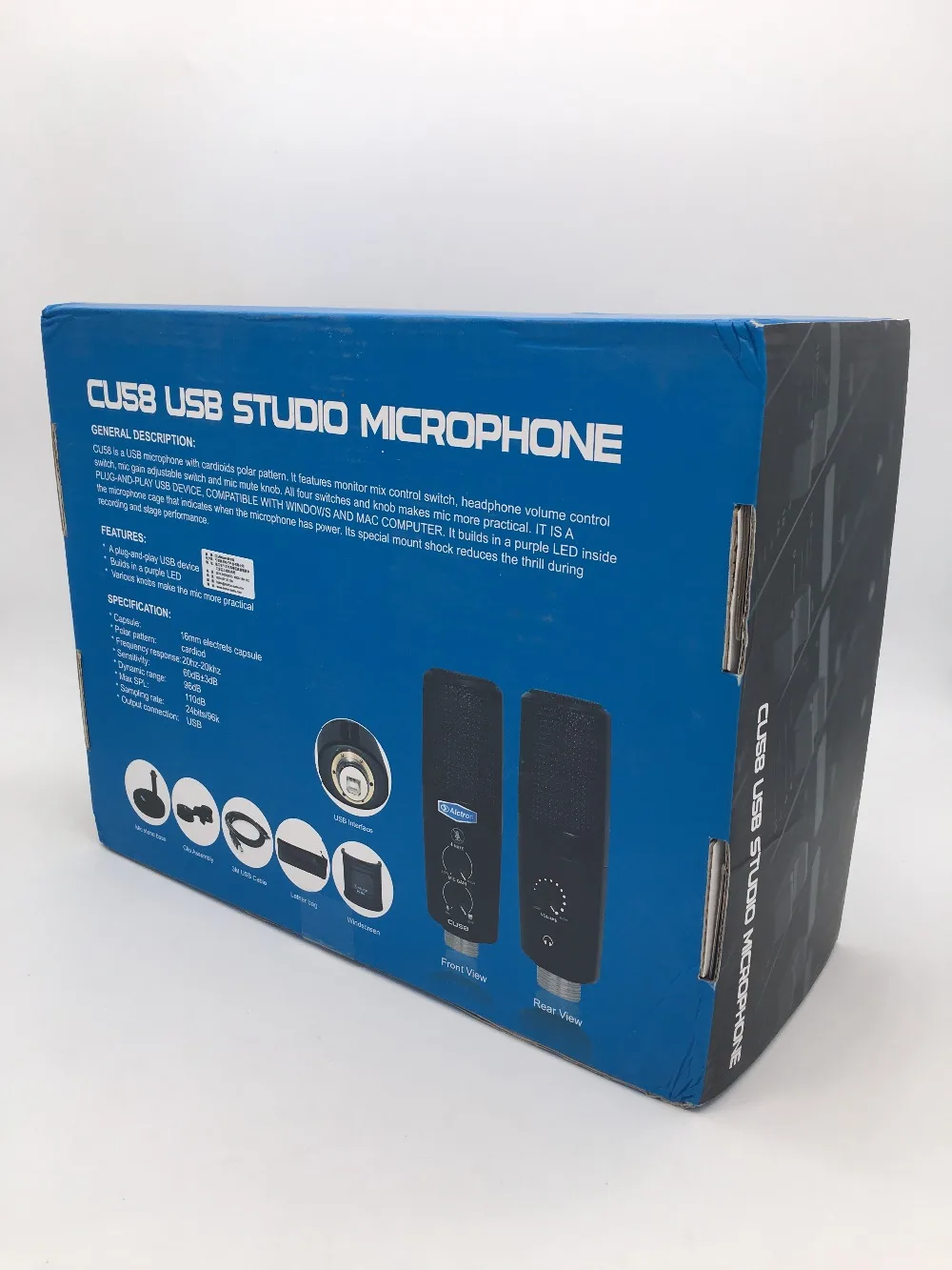 Alctron CU58 настольный USB конденсаторный микрофон plug-and-play USB устройство для записи и вещания
