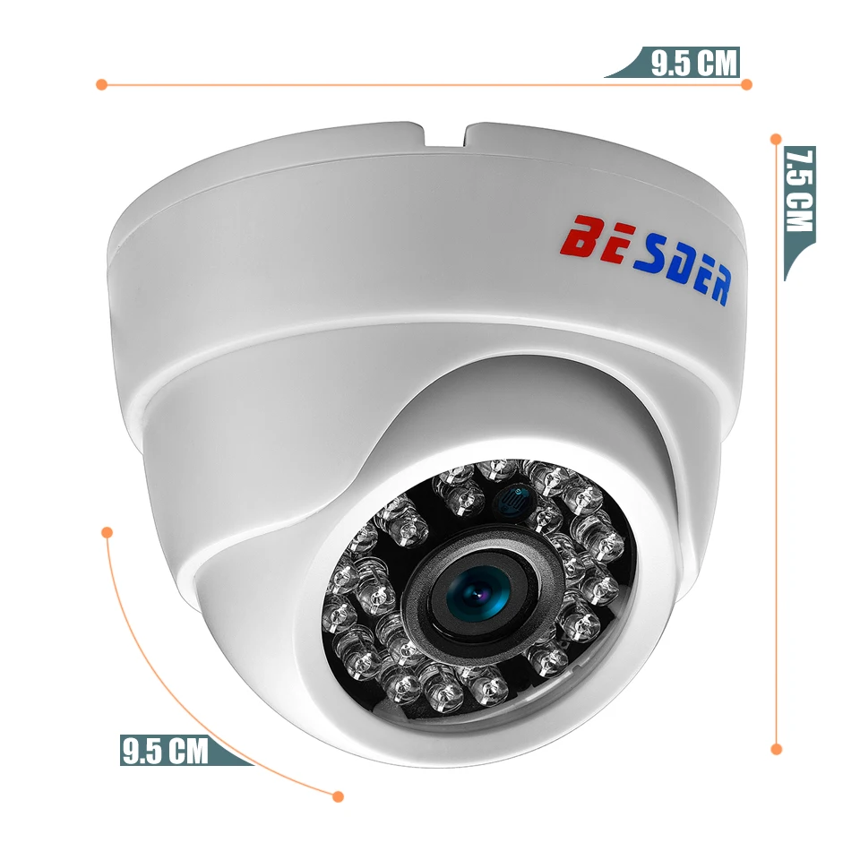 Беспроводная ip-камера besder ONVIF 2,8 мм 1080P 960P 720P P2P RTSP с датчиком движения, оповещением по электронной почте XMEye DC12V POE48V, камера видеонаблюдения