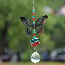 1 PCS Kristal Top Prizma Gökkuşağı Octogon Çakra Asılı Suncatcher Pencere Güneş Catcher