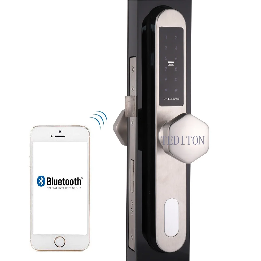 Умный дверной замок с Wi Fi цифровой поддержкой Bluetooth со штырьковым кодом и