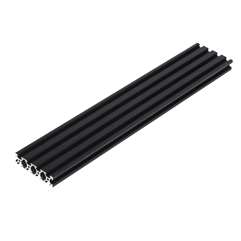 

Black 200-1000mm 2080 V-Slot Aluminum Profile Extrusion Frame for CNC Laser Engraving Machine 3D Printer Woodworking DIY
