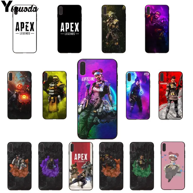 Чехол Yinuoda Apex Legends для Apple iPhone 8 7 6 6S Plus X XS MAX 5 5S SE XR|Бамперы| |