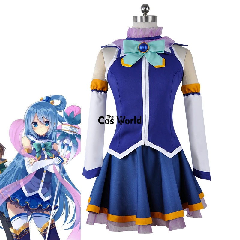 Konosuba神の祝福このワンダフル世界アクアトップスドレス制服衣装アニメコスプレ衣装 Anime Cosplay Costumes Cosplay Costumeanime Cosplay Aliexpress